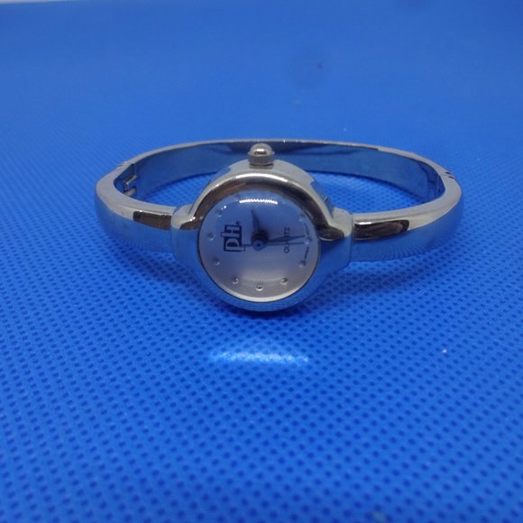 "PARIS HILTON" Silver Bangle Watch (EUC) - Picture 1 of 2